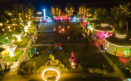 草莓视频官网入口夜間航拍景色